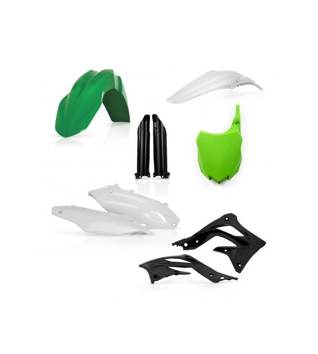 Full Kit Plastiche KAWASAKI KXF 450 2013-14-15 Colore Nero Verde 