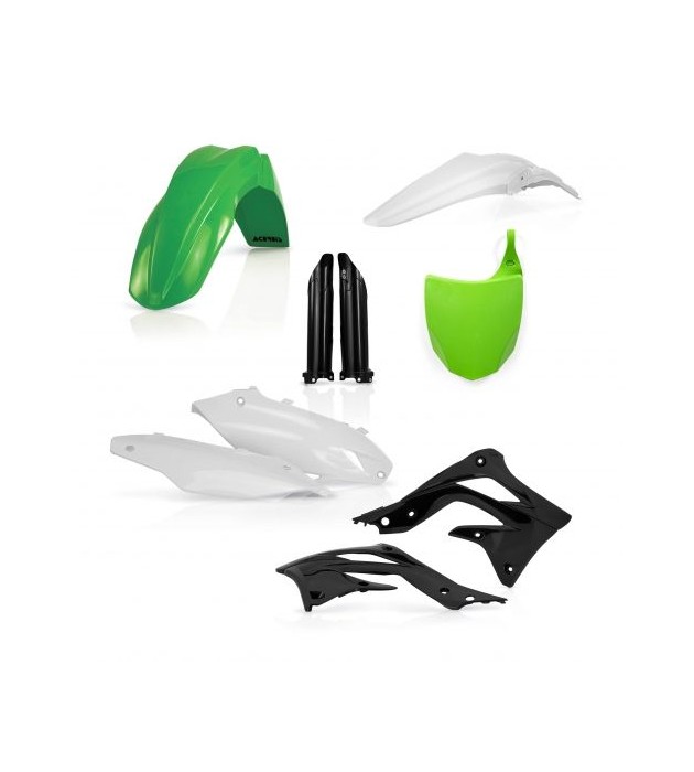 Full Kit Plastiche KAWASAKI KXF 450 2012 Colore Verde Nero