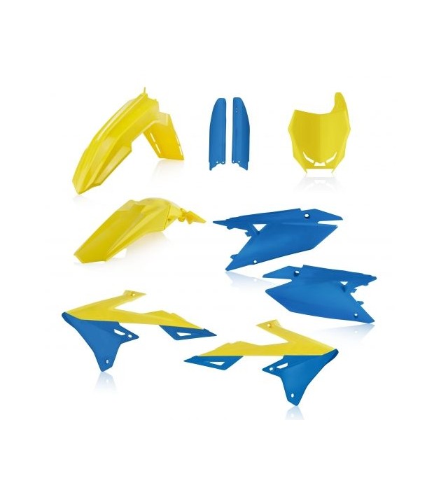 Full Kit Plastiche Suzuki RMZ 450 2018 - 2021 Acerbis Colore Giallo Blu