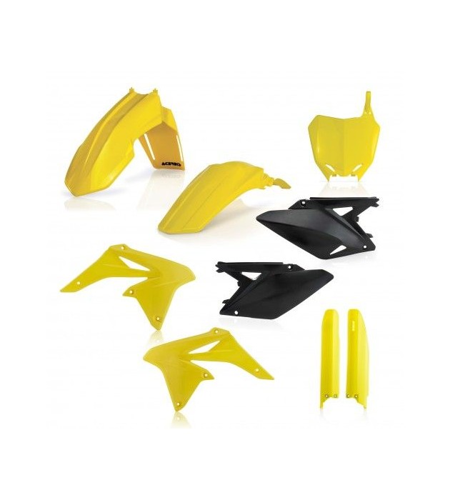 Full Kit Plastiche Suzuki RMZ 250 2017-16-15-14-13-12-11-10 Colore Giallo