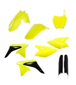 Full Kit Plastiche Suzuki RMZ 250 2017-16-15-14-13-12-11-10 Colore Giallo 2