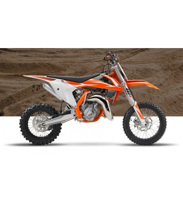 Full KIT PLASTICHE KTM 65 SX 2018 COLORE REPLICA 016
