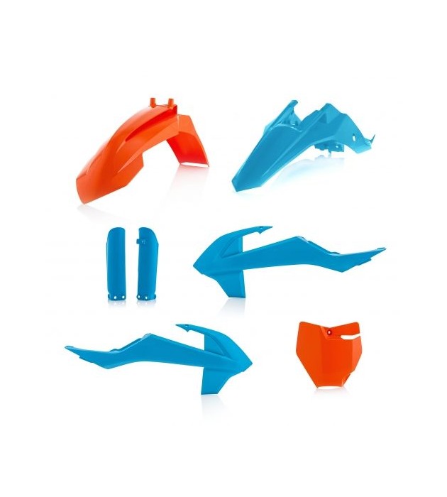 Full KIT PLASTICHE KTM 65 SX 2018 COLORE ORANGE BLUE