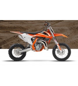 Full KIT PLASTICHE KTM 65 SX 2018 COLORE BIANCO 