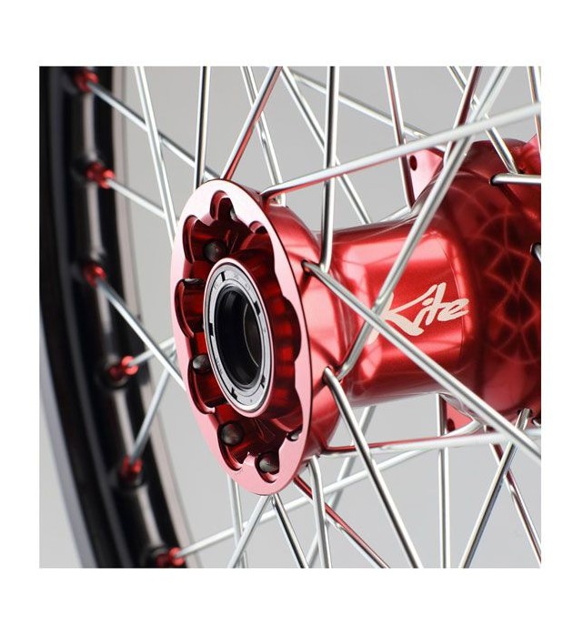 Coppia Ruote YAMAHA YZ-YZF-WRF 125-240-450 Complete KITE ELITE MX-EN Colore ROSSO