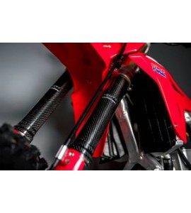 PROTEZIONI FORCELLE IN CARBONIO per HONDA CRF 450-250 R-RX