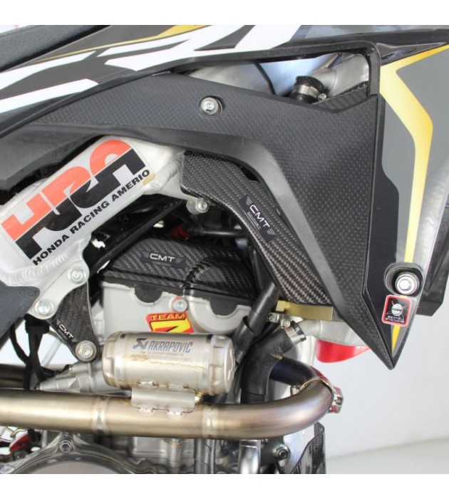 KIT PROTEZIONI RADIATORI IN CARBONIO per HONDA CRF 250-450  2017-2020