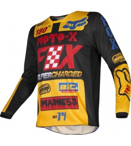 Maglia Fox Bambino Cross 180 CZAR BLACK YELLOW 2019