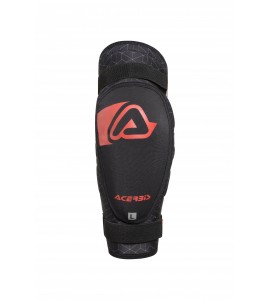 GOMITIERA ACERBIS SOFT BAMBINO KNEE ELBOW BLACK RED 
