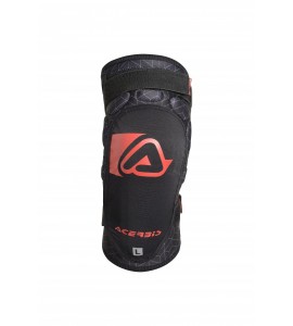Ginocchiera ACERBIS SOFT BAMBINO KNEE GUARD BLACK RED 