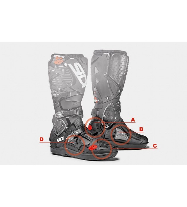 Stivale Cross Enduro Sidi CrossFire 3 SRS Nero Cenere
