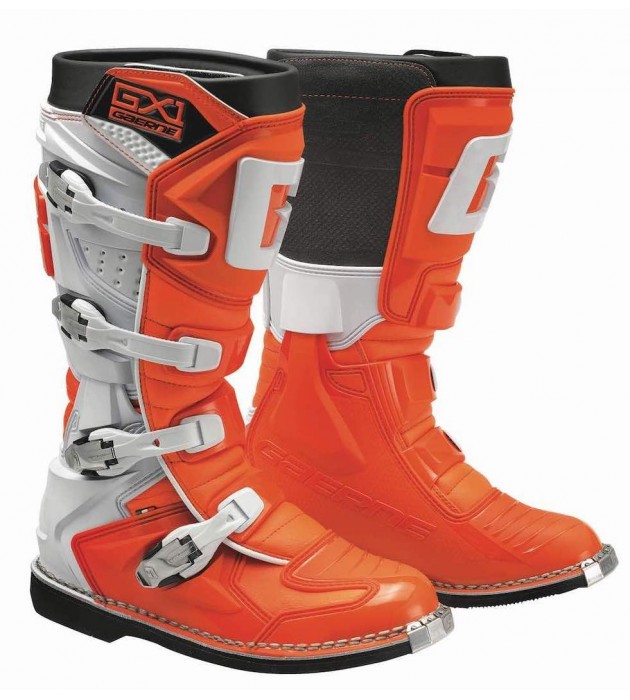 Stivale motocross Gaerne GX 1 Colore Arancio Fluo Bianco