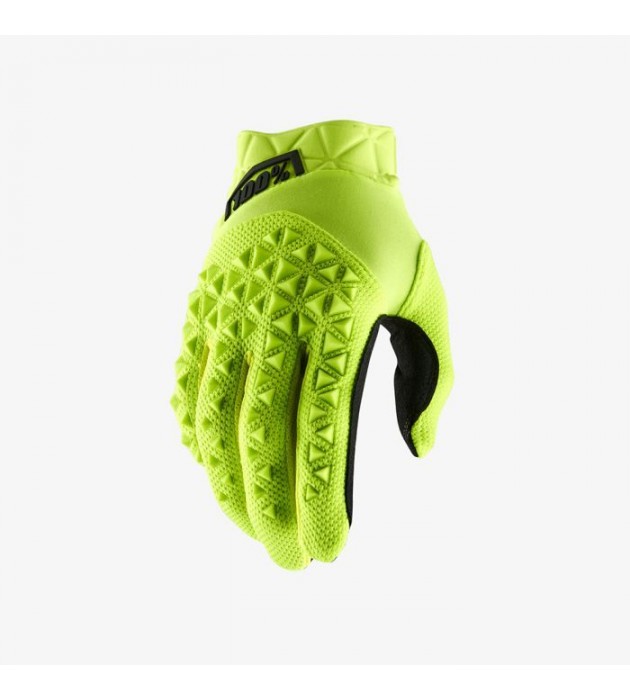 Guanto Moto Cross BICI MTB 100% AIRMATIC FLUO YELLOW BLACK