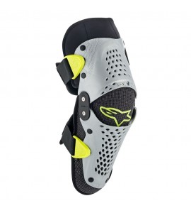 Ginocchiera Alpinestars SX 1 Bambino Silver Yellow Fluo  
