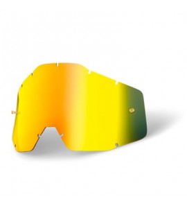 Lente Ricambio occhiale 100% Lens RACECRAFT/ACCURI REPLACEMENT Gold  Mirror 