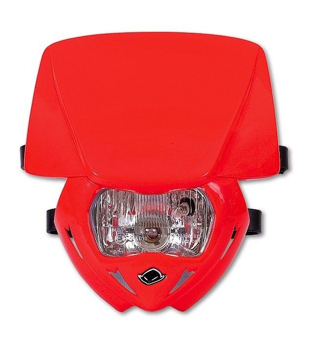 Maschera Porta Faro Modello Panther Colore Rosso