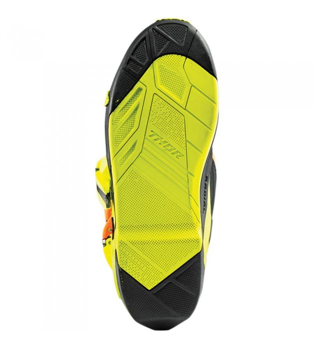 Stivale Moto Cross THOR RADIAL FLUO ORANGE FLUO YELLOW