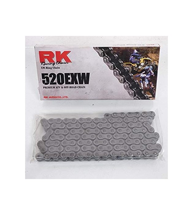 CATENA RK PASSO 520  EXW XW RING CROSS ENDURO 120 MAGLIE SILVER