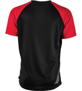 Maglia a Manica Corta MTB FLY RACING BICI MTB ACTION 2019 Nera Rossa