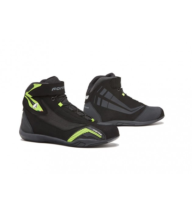 Scarpetta Moto Touring FORMA GENESIS Nera  Giallo Fluo