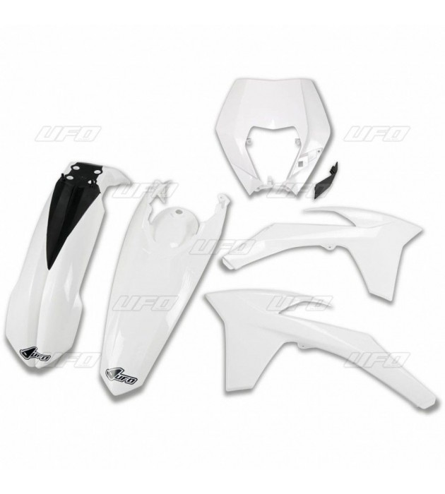 Kit Plastiche KTM 2012-2013 EXC-EXC-F 125-250-300-350-450- Colore bianco 5 PZ