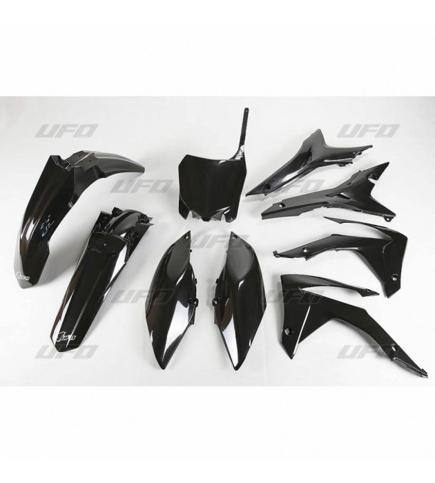 Kit Plastiche Honda CRF 250 2014-2017 Ufo Colore Nero 6 pezzi